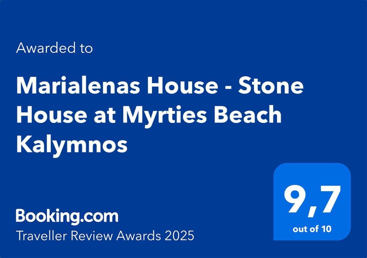Marialenas House - Stone House At Myrties Beach Kalymnos Luaran gambar